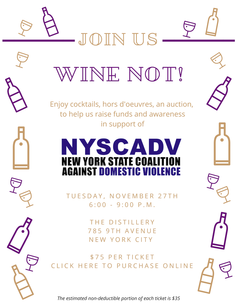 Wine Not! In support of NYS Coalition Against Domestic Violence