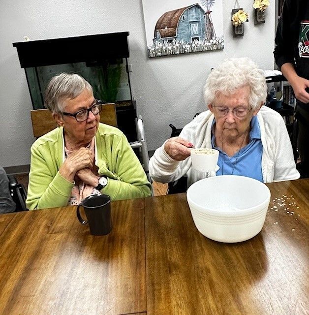 Nursing home residents back to baking!