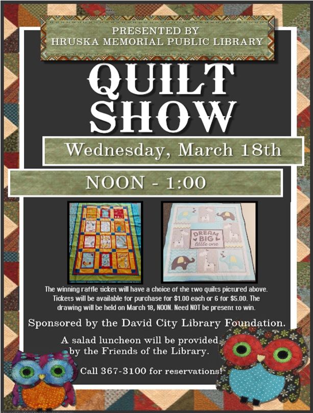 Quilt Show - Hruska Memorial Public Library