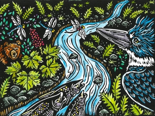 Rainforest: Going Home, unframed