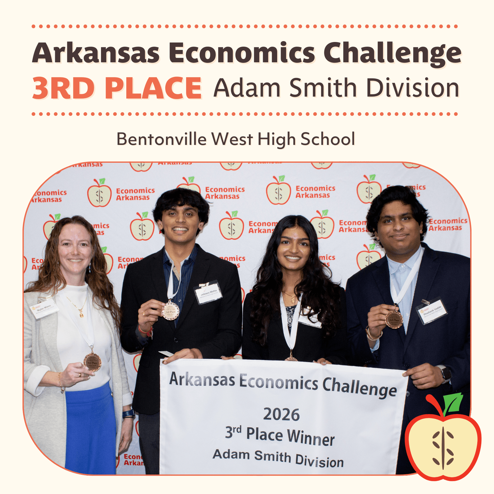 3rd Place Adam Smith Division Bentonville West High School