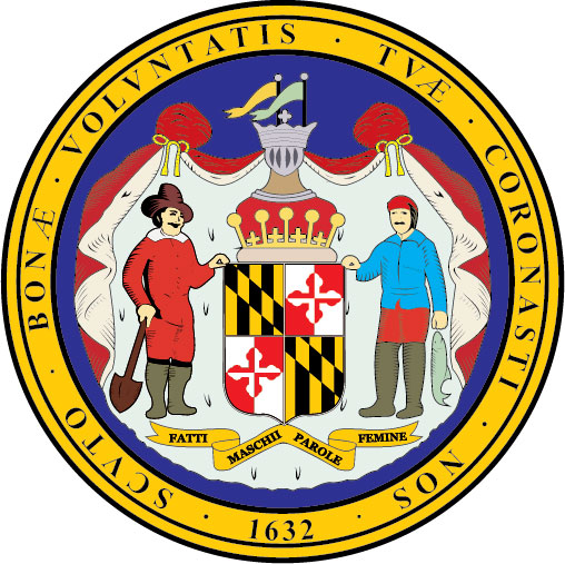 State seal and state government executive, legislative and judicial ...