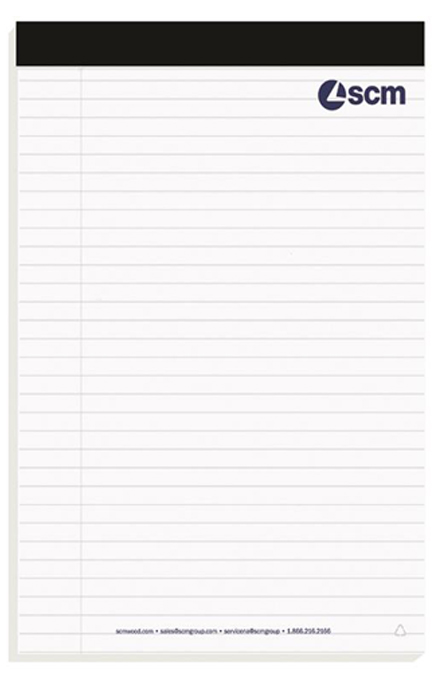 04 - Note Pad 5" x 8" One-Color Imprint with or without lines
