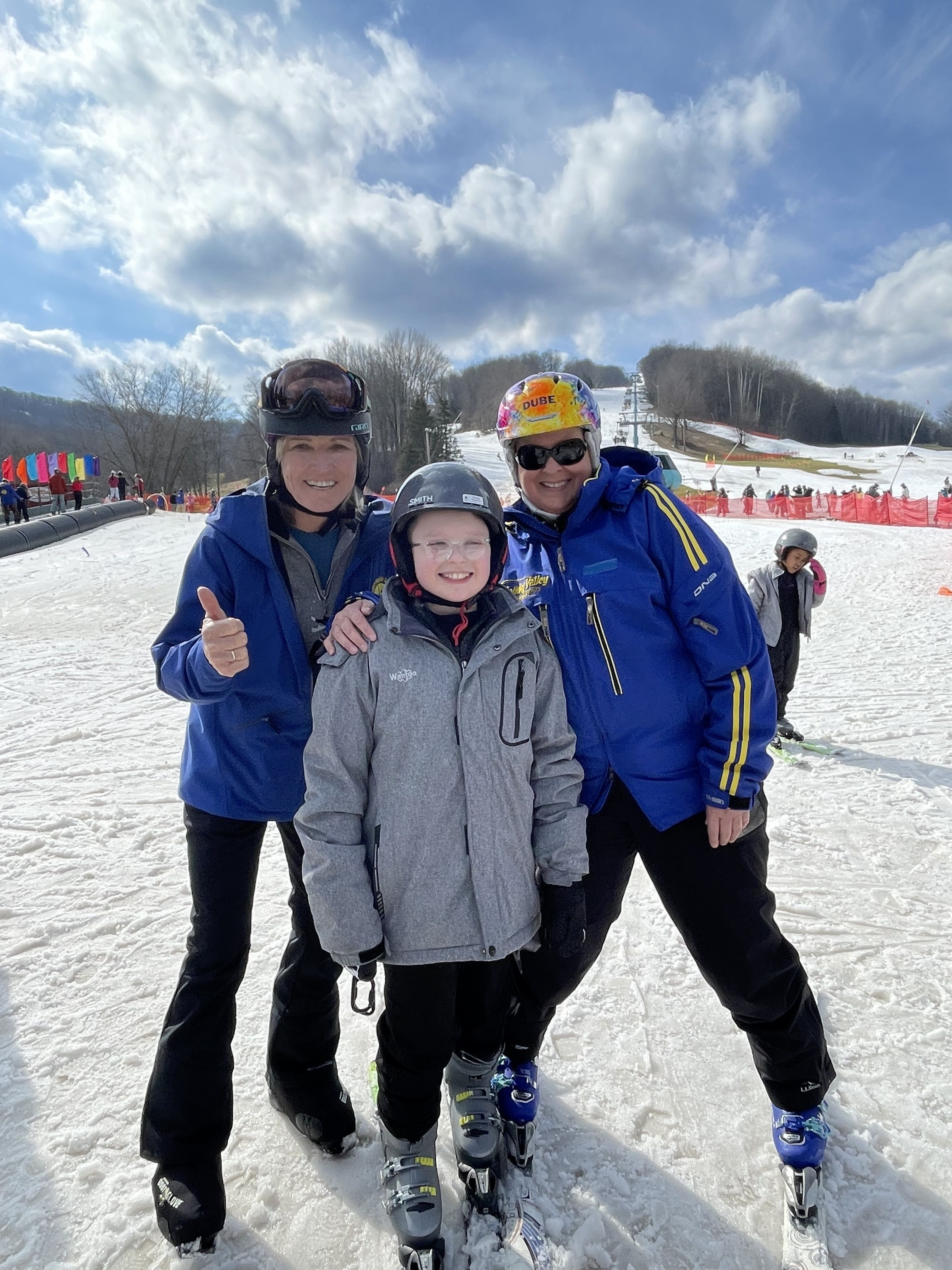 Boy and Ski Instructors