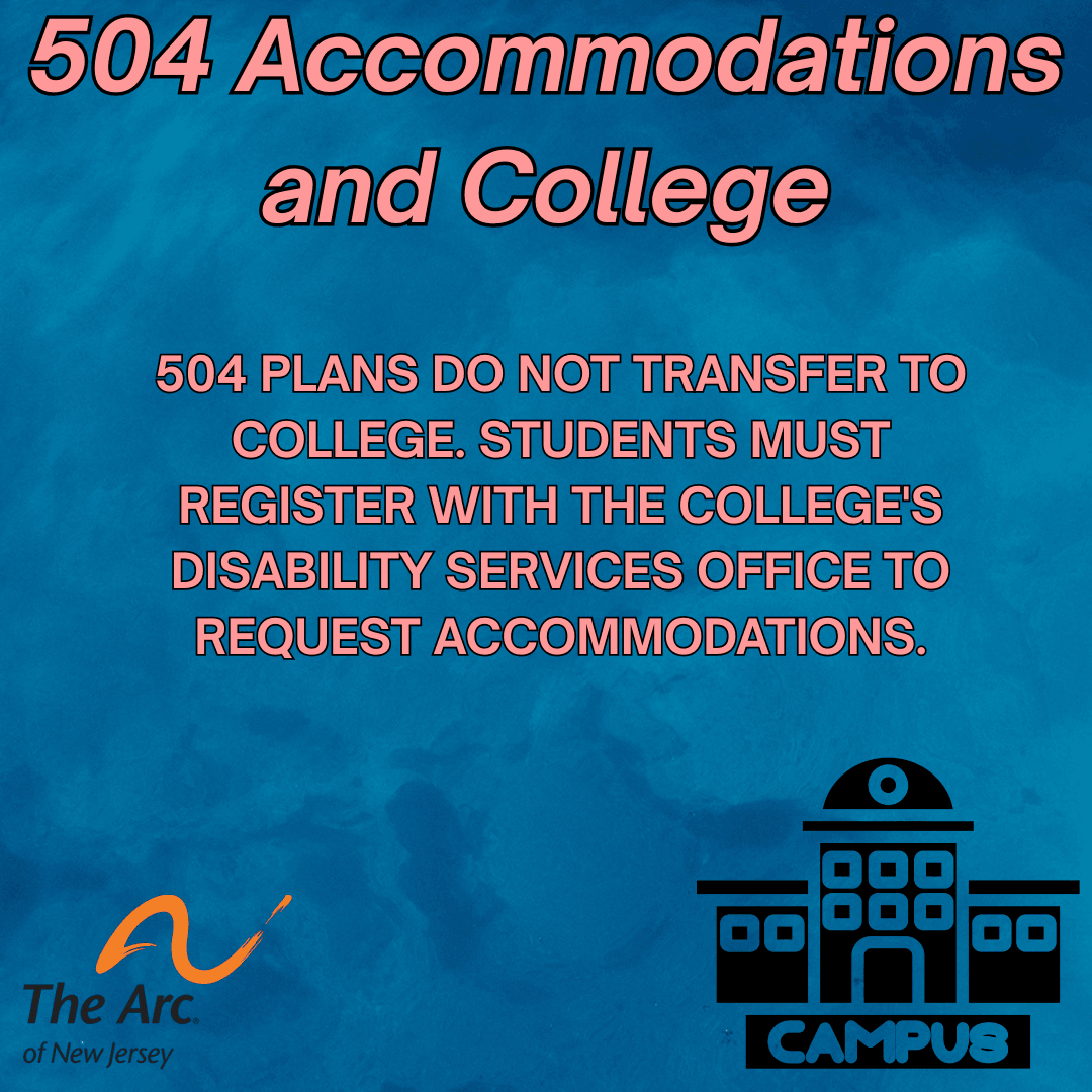 504 Accommodations and College