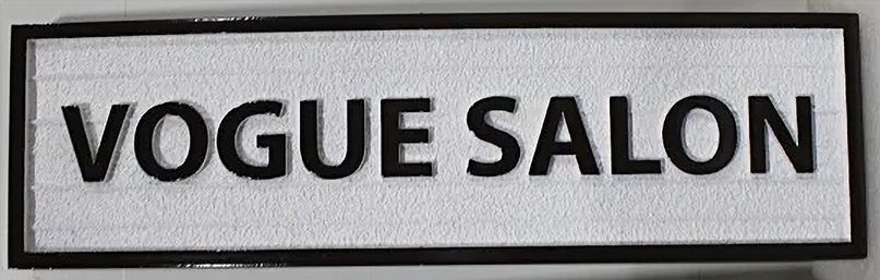 SA28510A -Carved HDU Signs for "Laguna Beach Books" and "Vogue Salon"