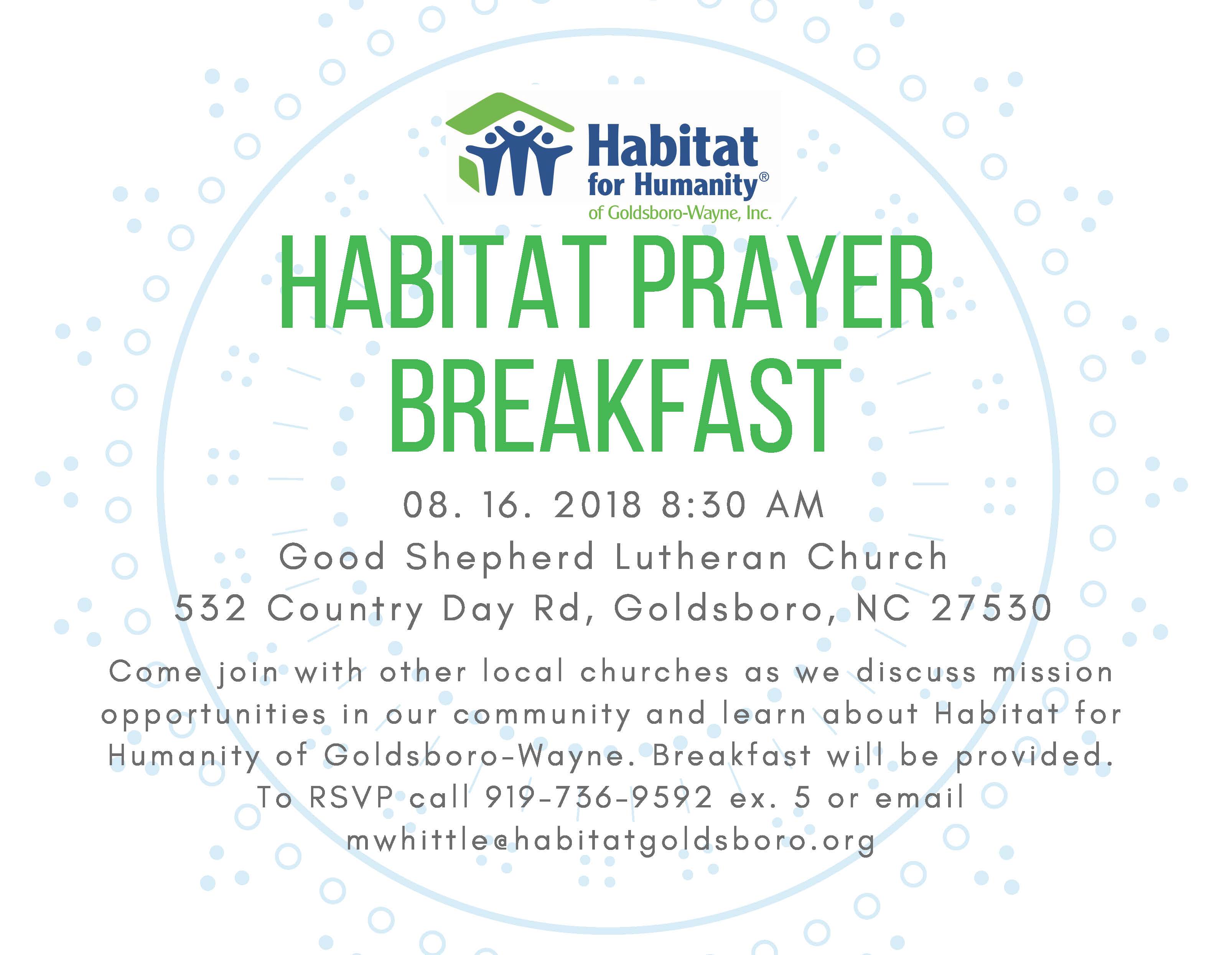 Habitat Prayer Breakfast