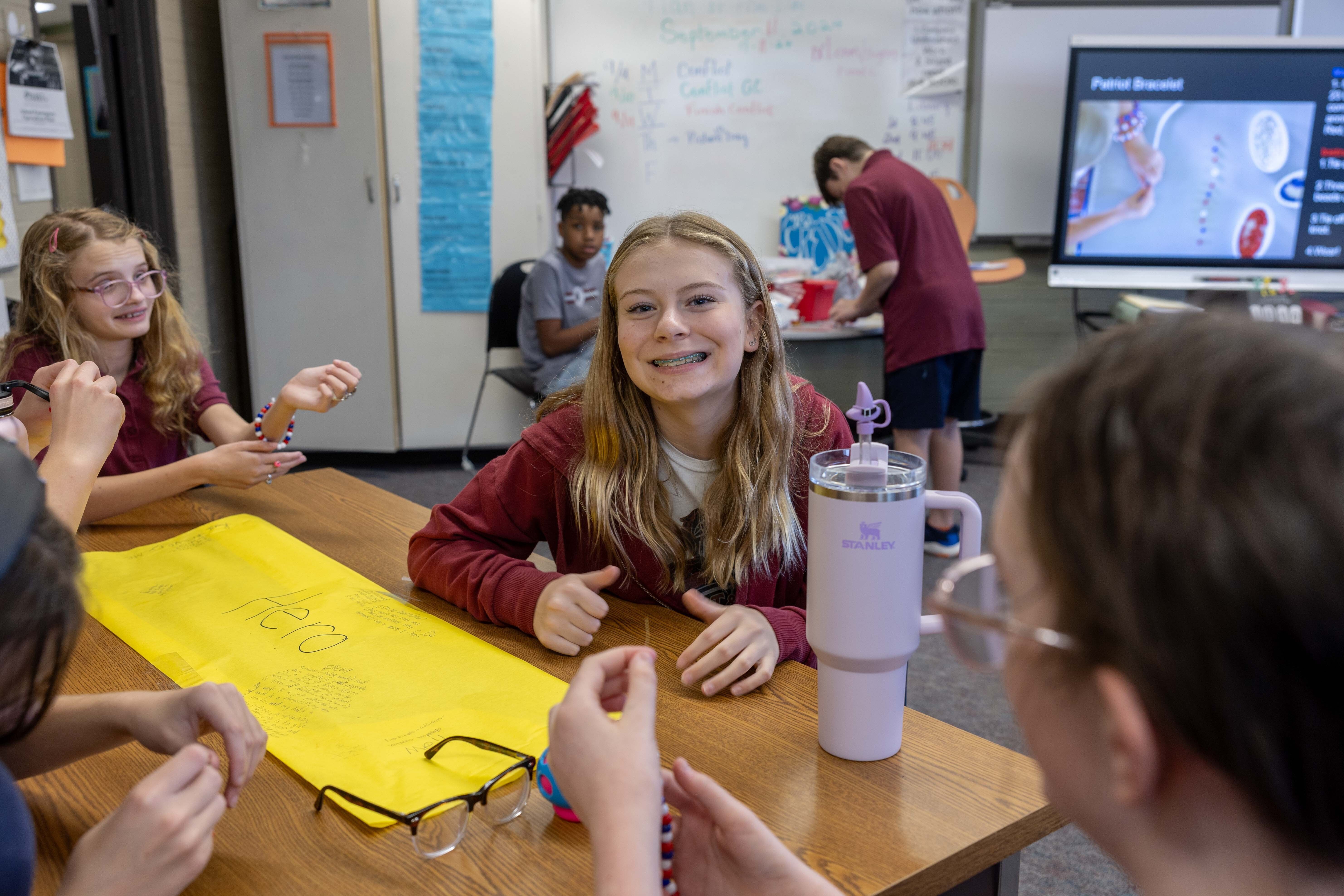 Student smiling