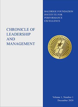 Cover of Volume 1 of the Chronicle of Leadership and Management.