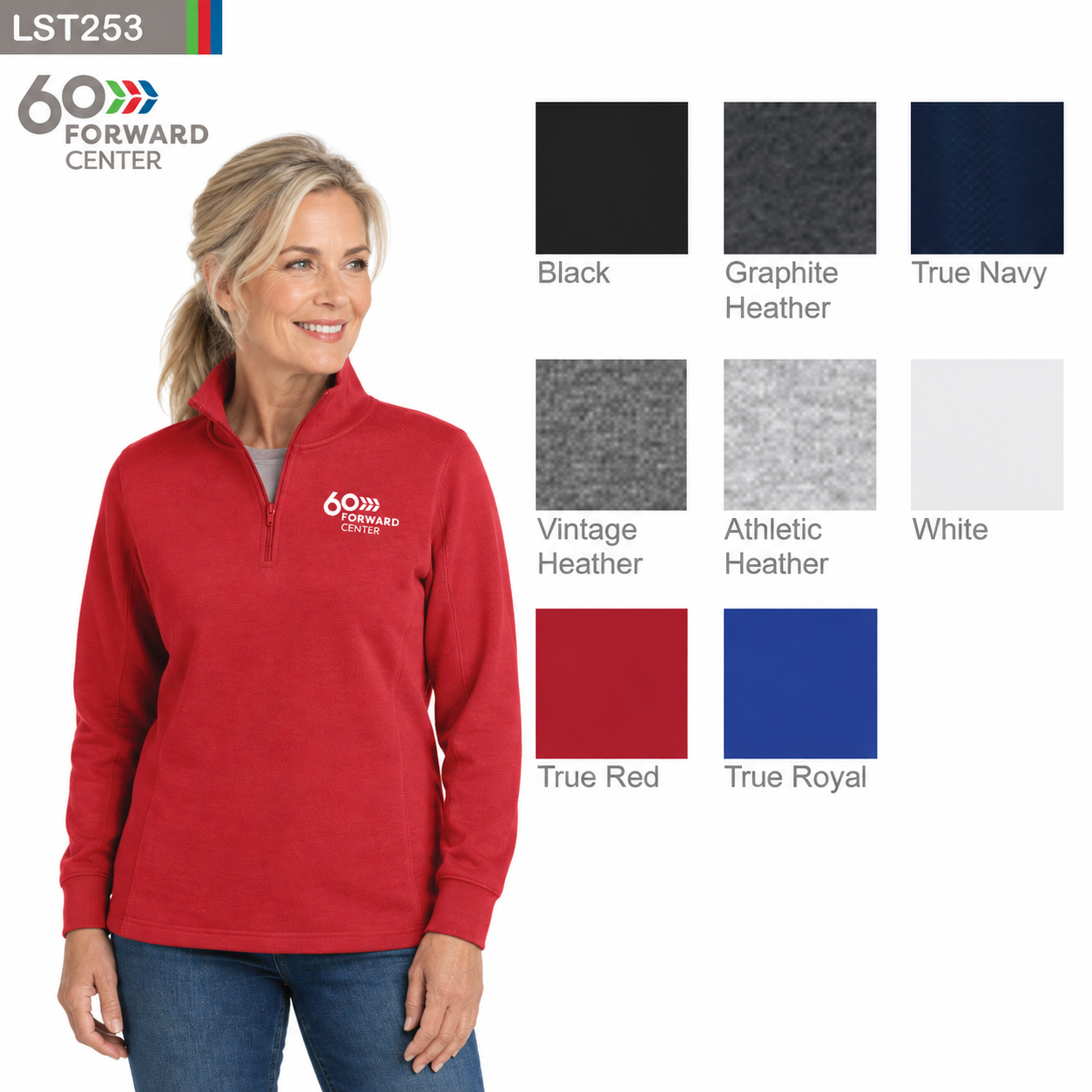Sport-Tek® Women's 1/4-Zip Sweatshirt