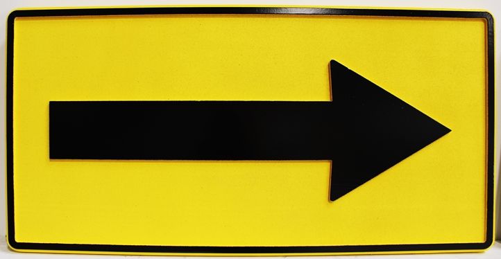 H17541 - Carved Directional Arrow Sign 