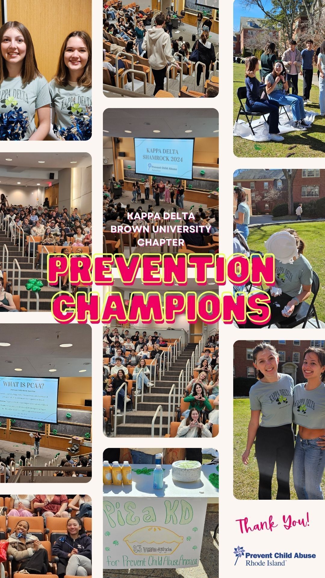 Kappa Delta Brown University Chapter Rise Up As Prevention Champions