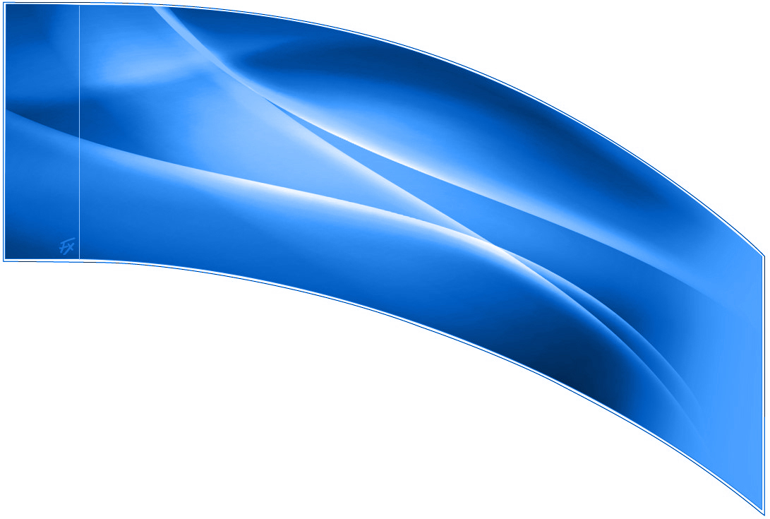 Blue Streamer Flags