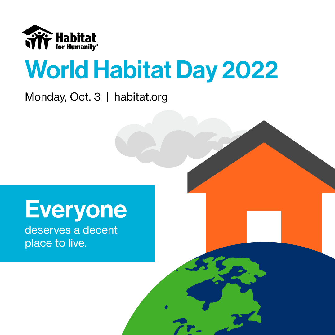 World Habitat Day Monday