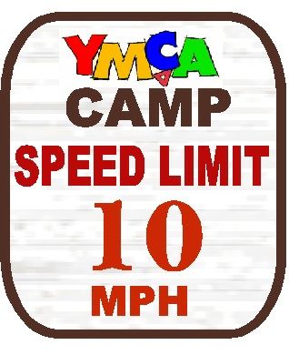 H17242 - Carved HDU "Speed Limit 10 MPH" Traffic Sign for a YMCA Camp