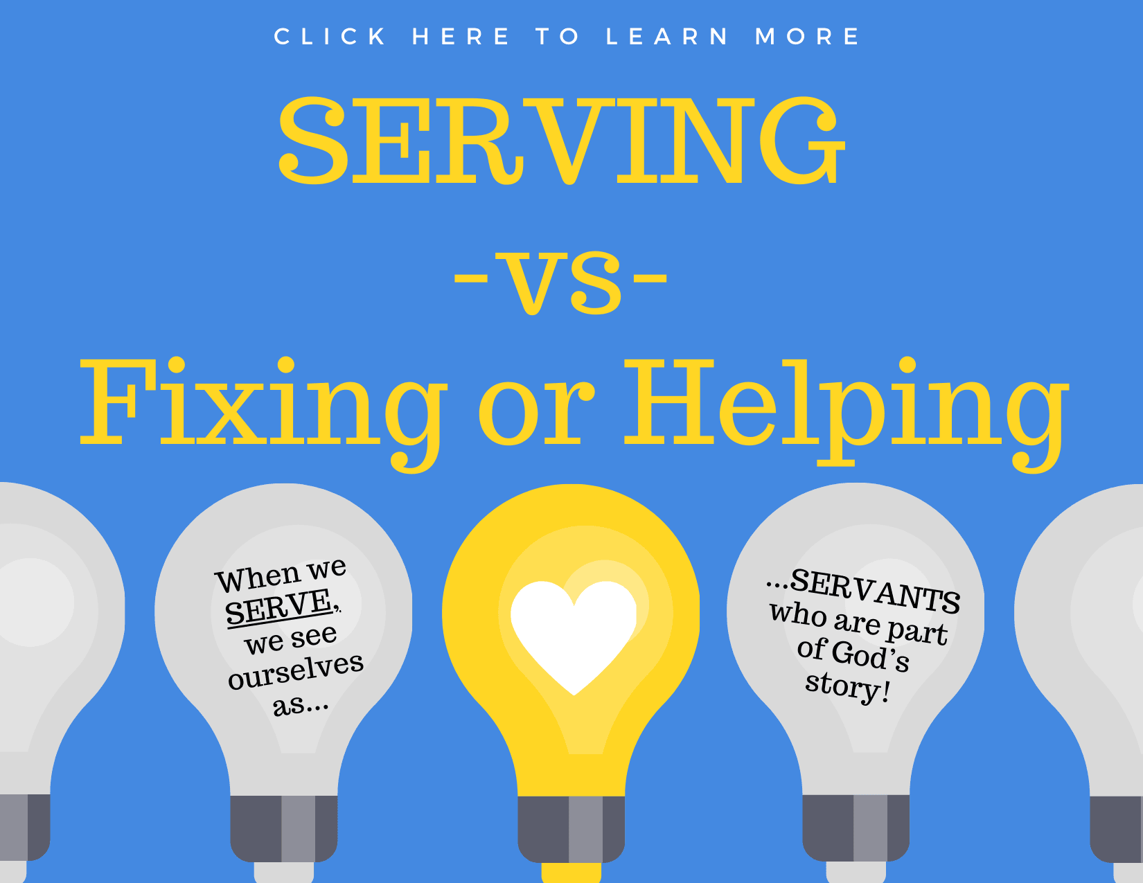 Helping, Fixing, Serving