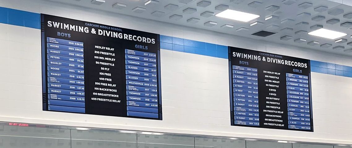 Cascade HS Swimming Records