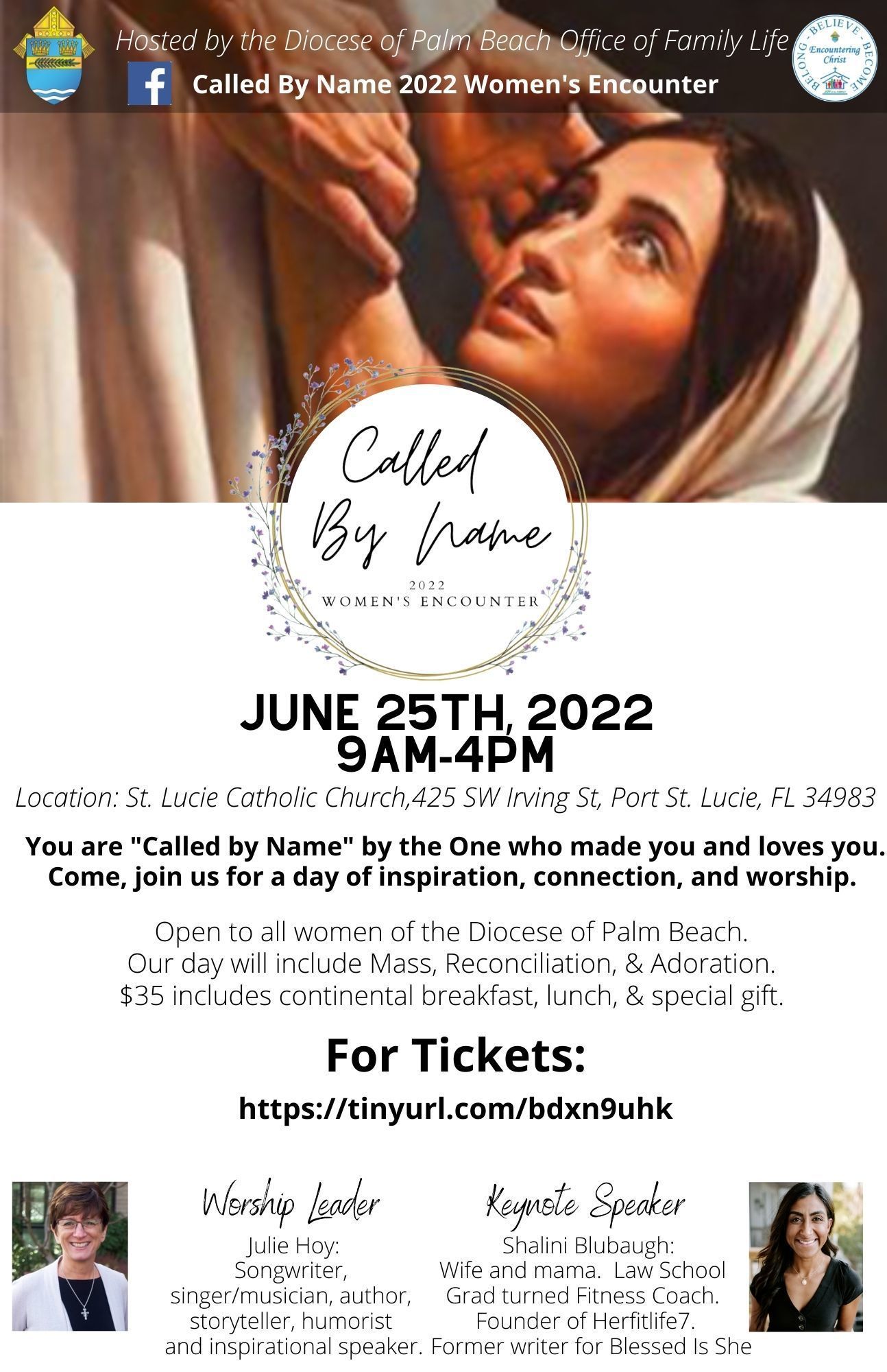 Called by Name Women's Encounter : Events : Marriage, Family Life, Faith  Formation & Youth Ministry : Ministries : Ministries/Offices : Diocese of  Palm Beach