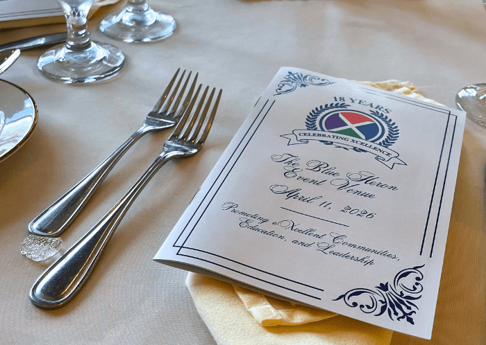 A Table from Operation Xcel's 18th Celebration of Xcellence