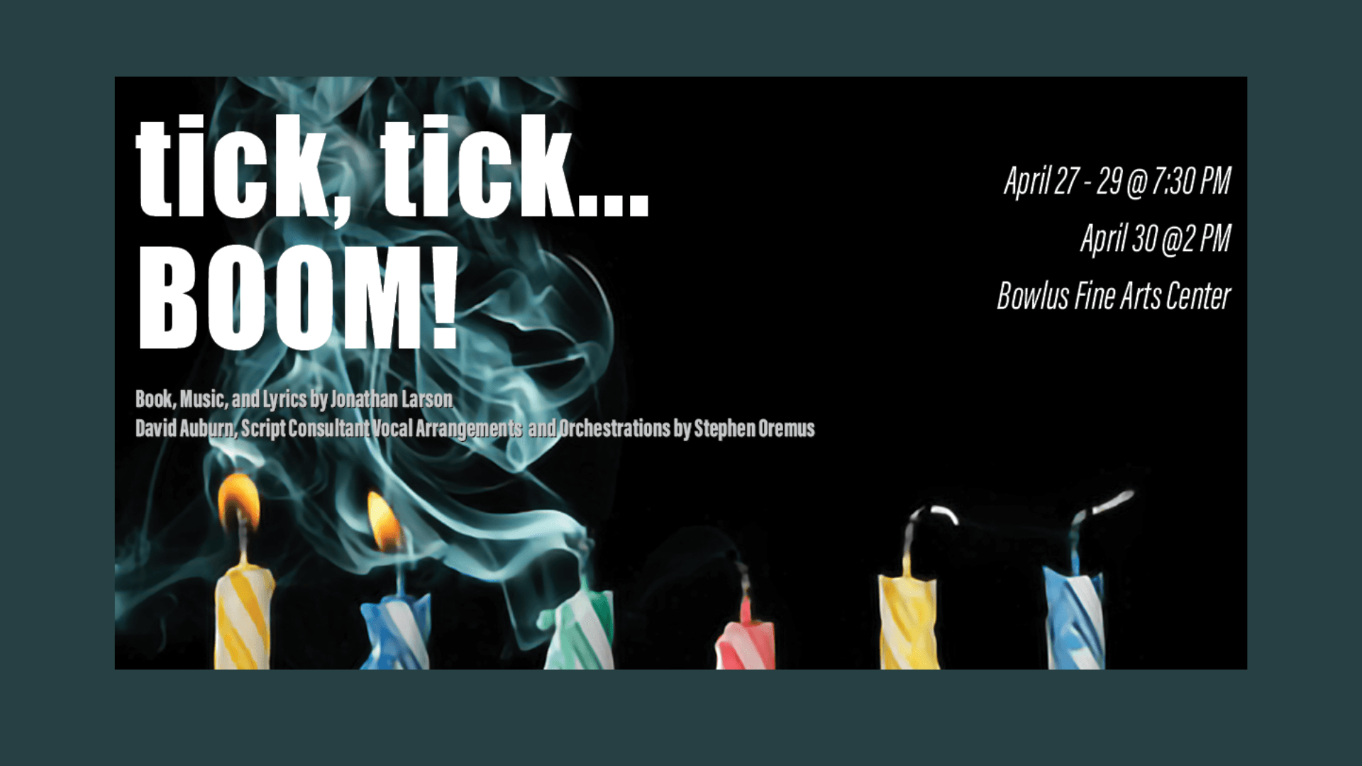ACC Theatre Department Presents: tick, tick...BOOM!
