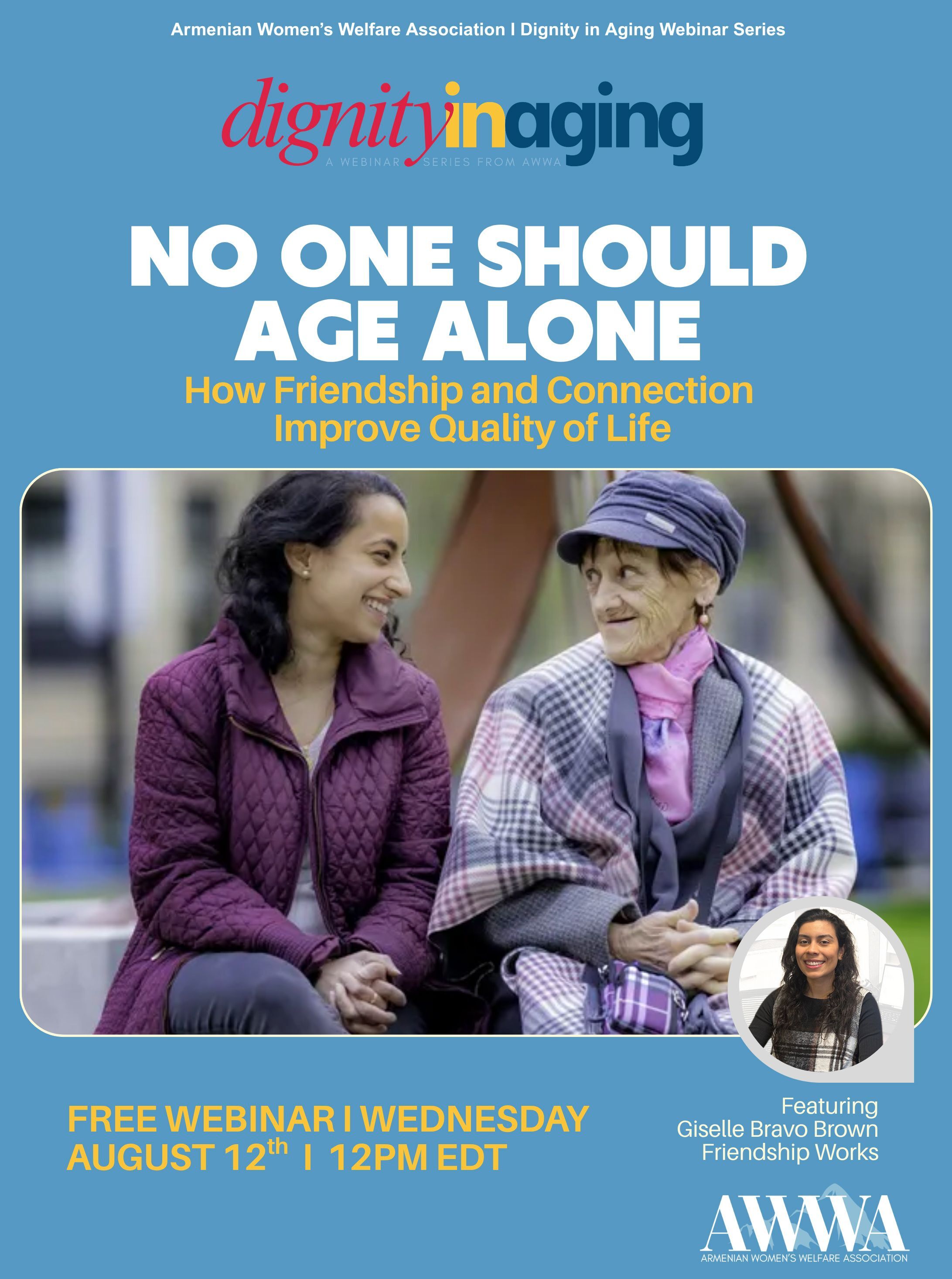 FriendshipWorks and AWWA provide free webinar on social connection