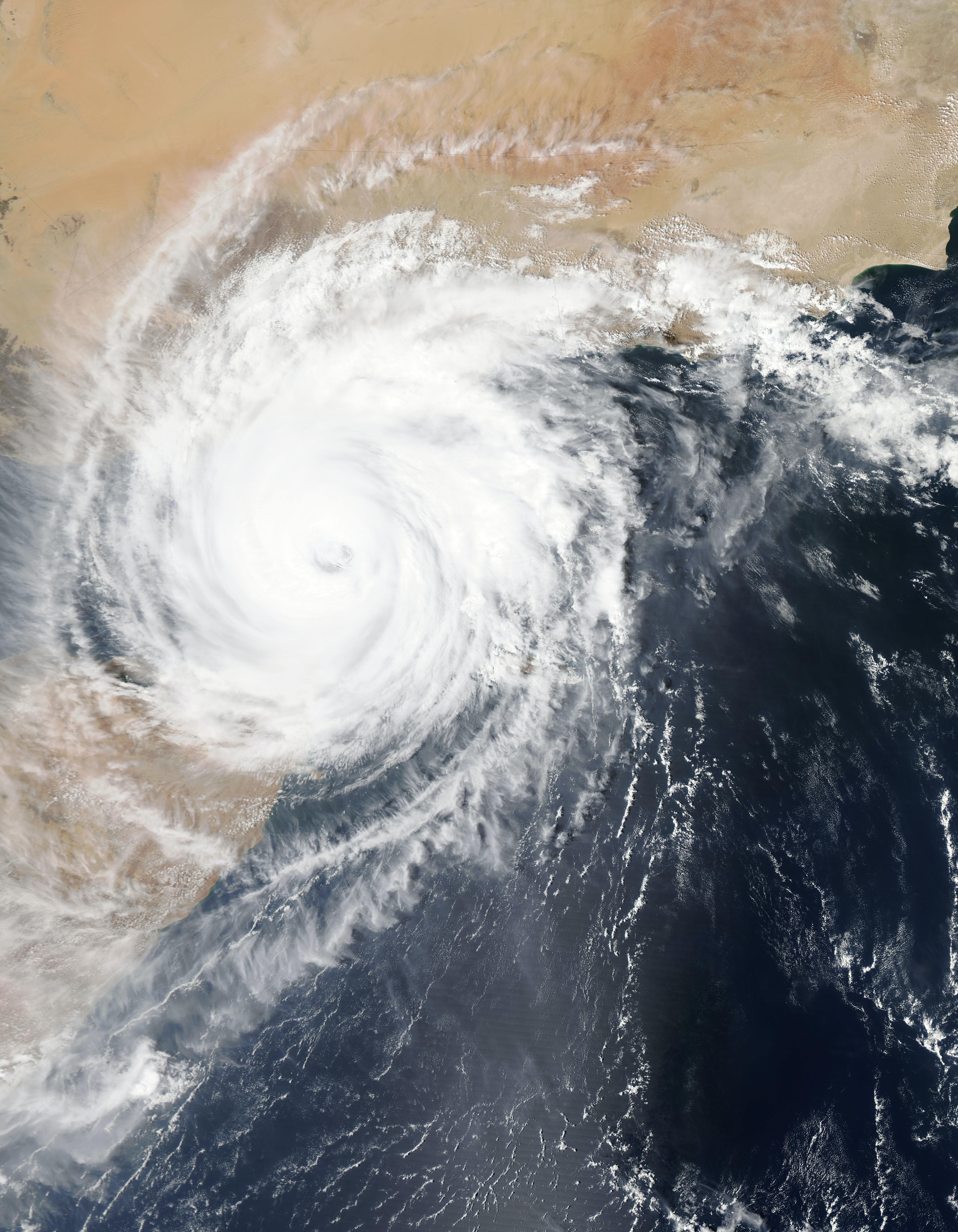 Satellite image of hurricane. NASA, 2016