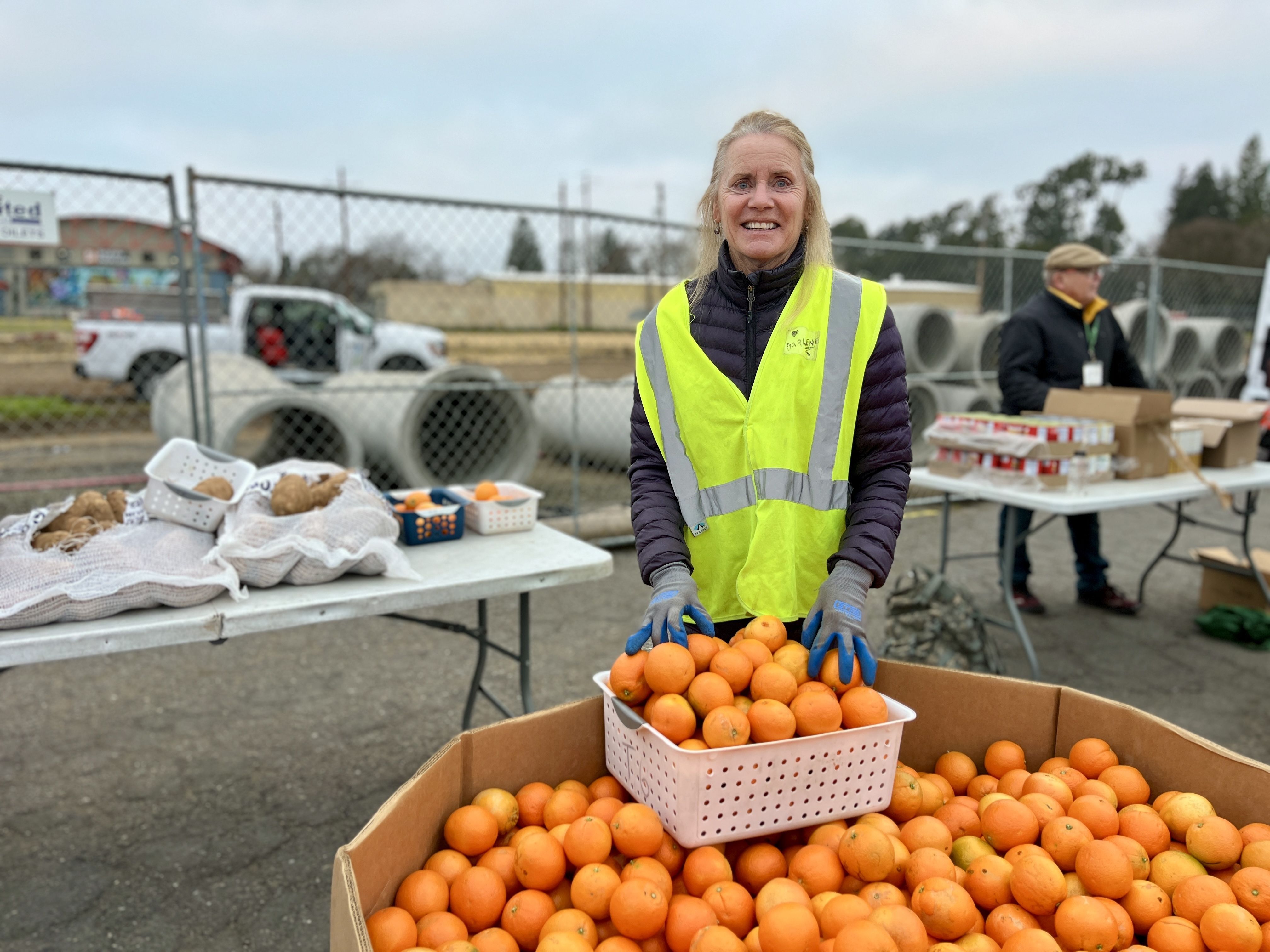 Darlene Pepper at a distribution site