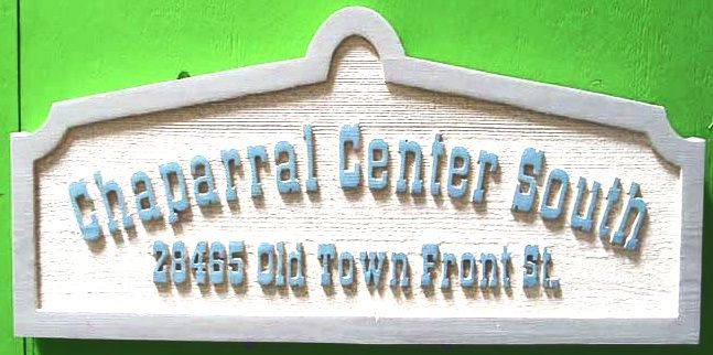 SA28700 - Old Town Chaparral Business Sign with Address