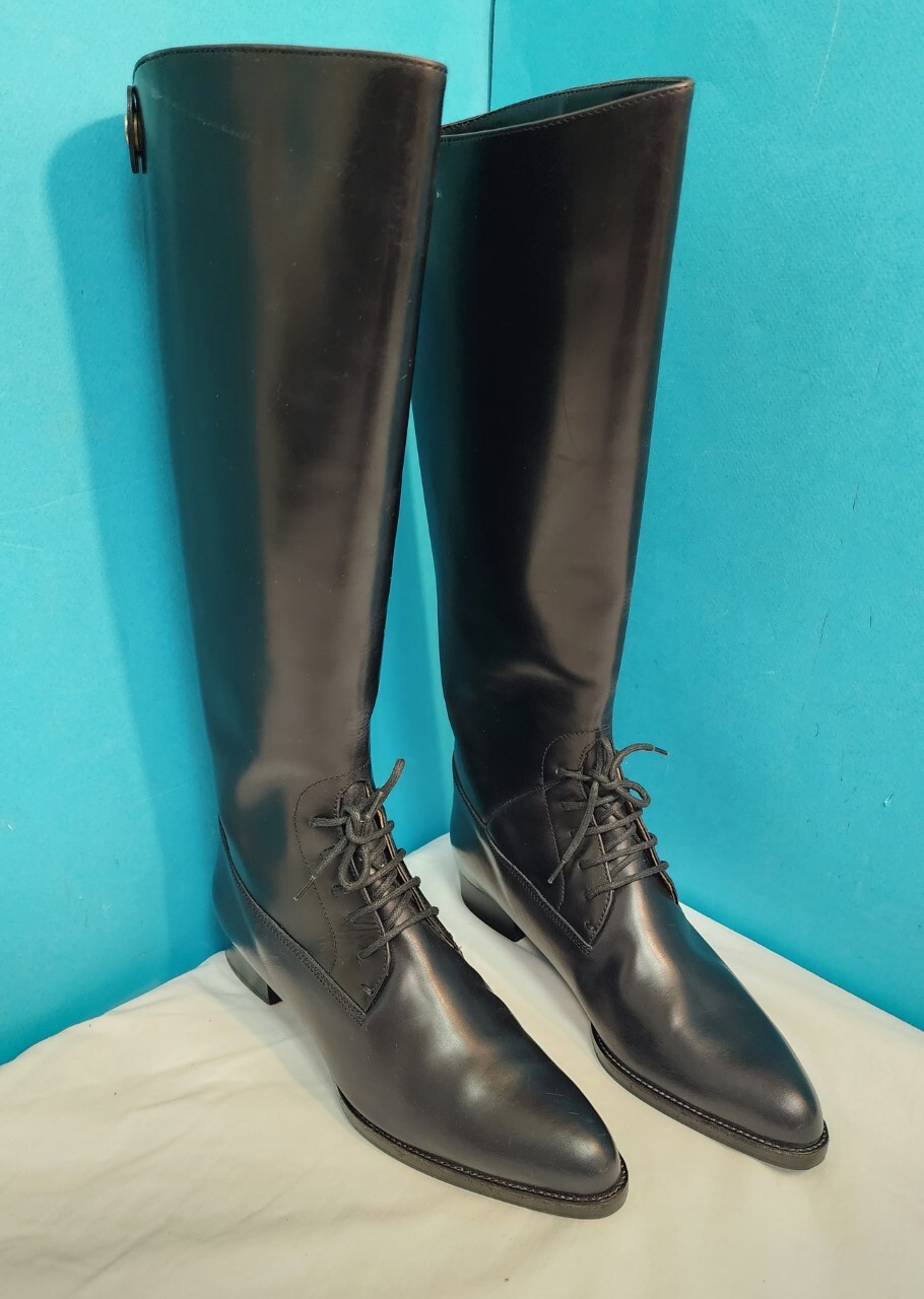 Jill Sander Black Leather Boots