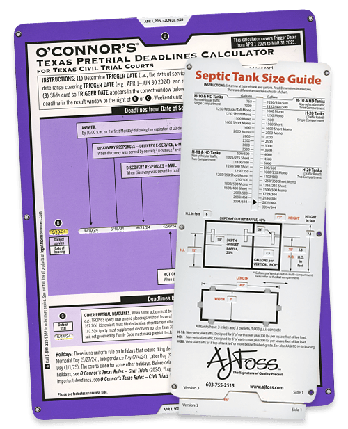 Custom eyeletted slide charts 3