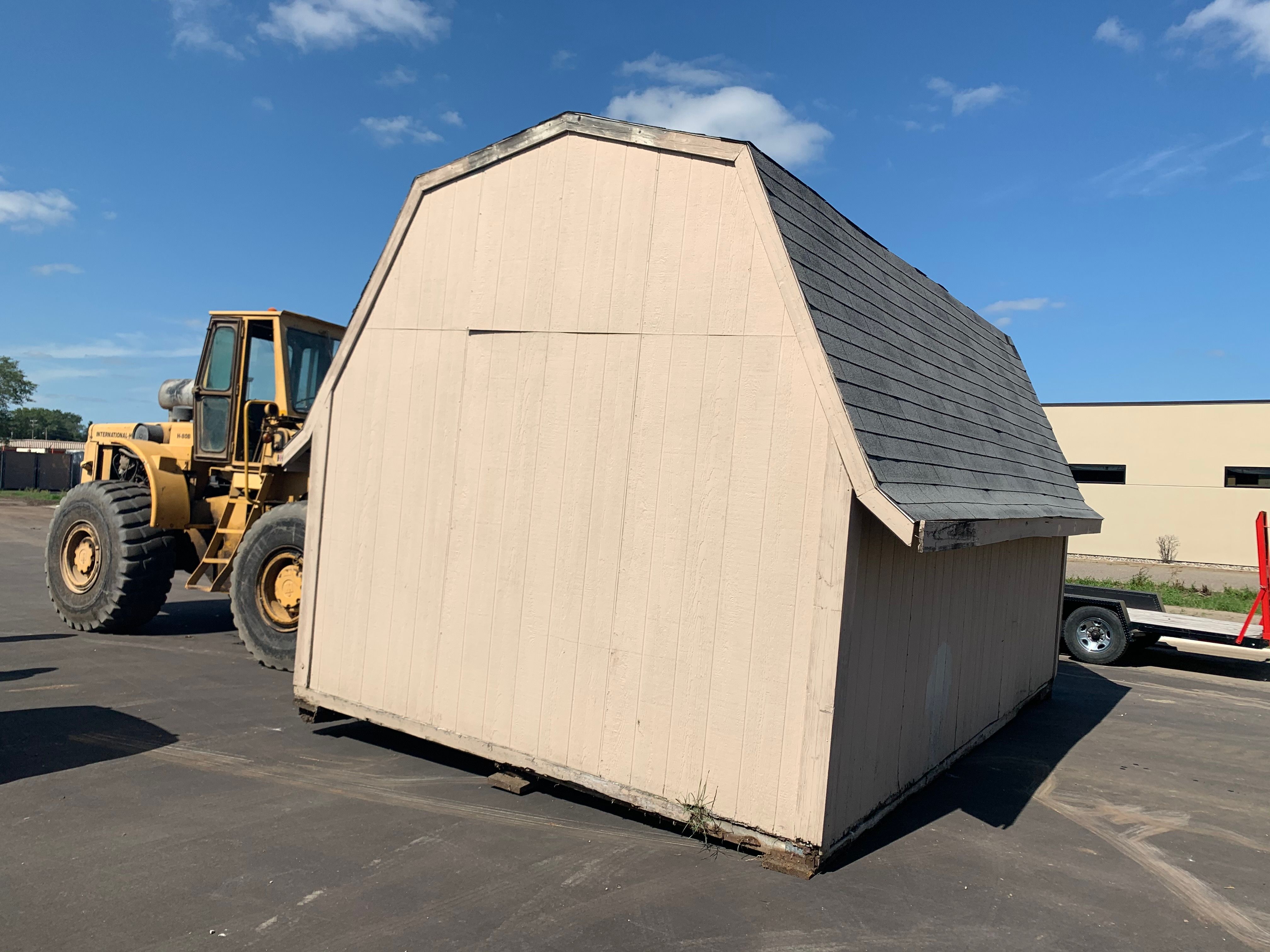 Sept. 10, 2020 - moving the shed