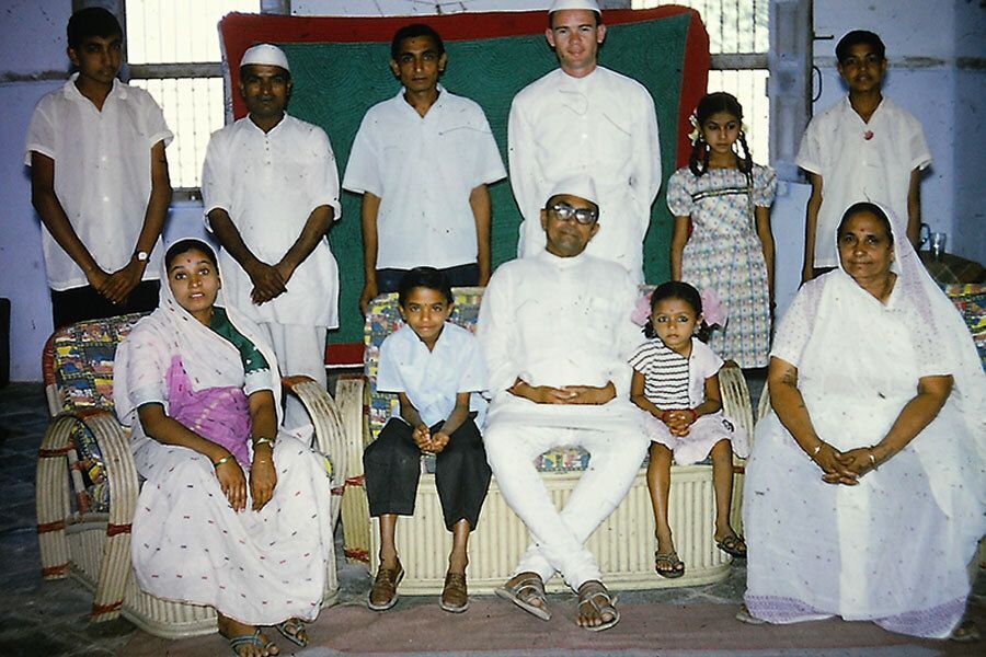 IFYE Bob Jenkins with the Patel family in India