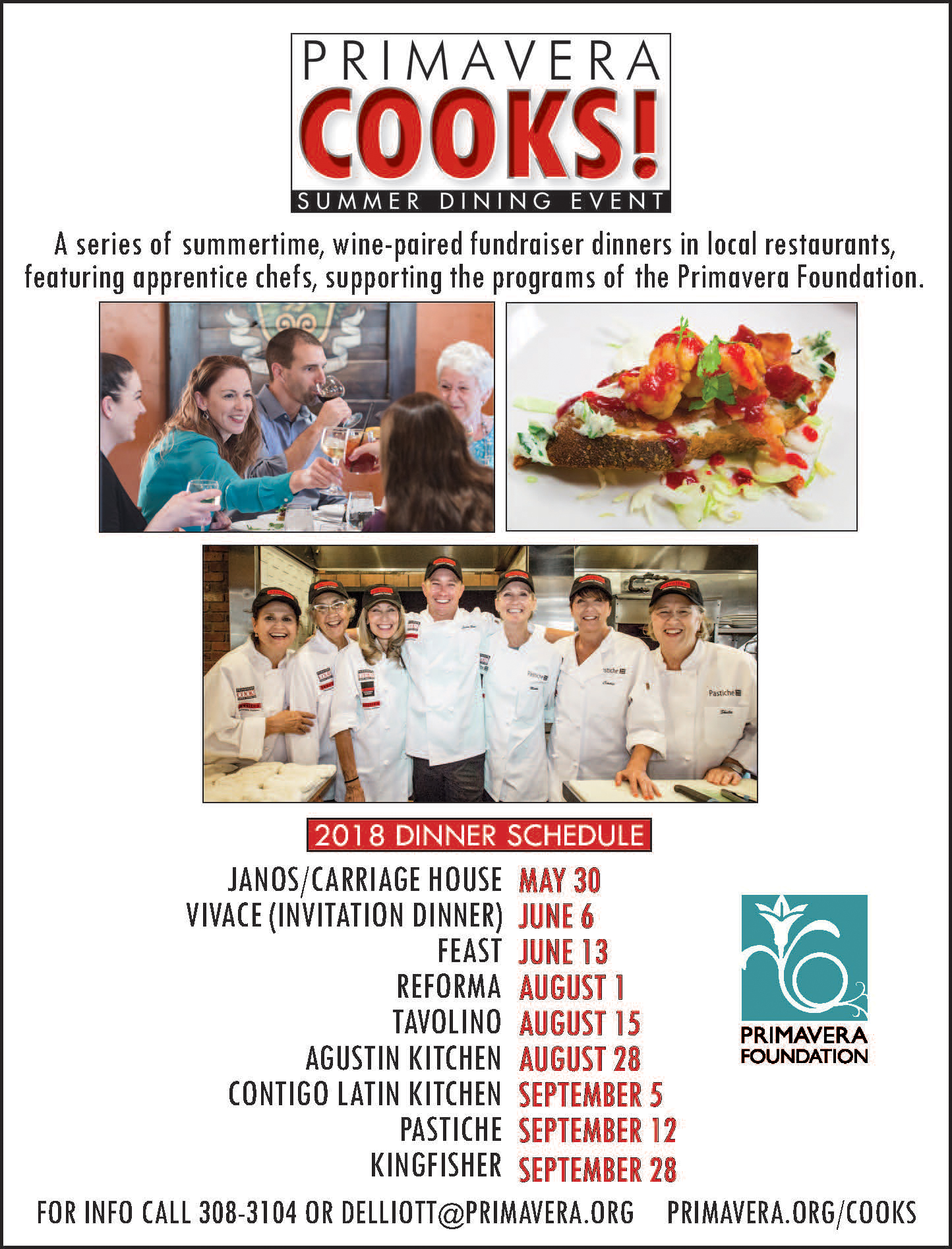 Primavera Cooks! at Feast - Summer Dining Series Fundraiser