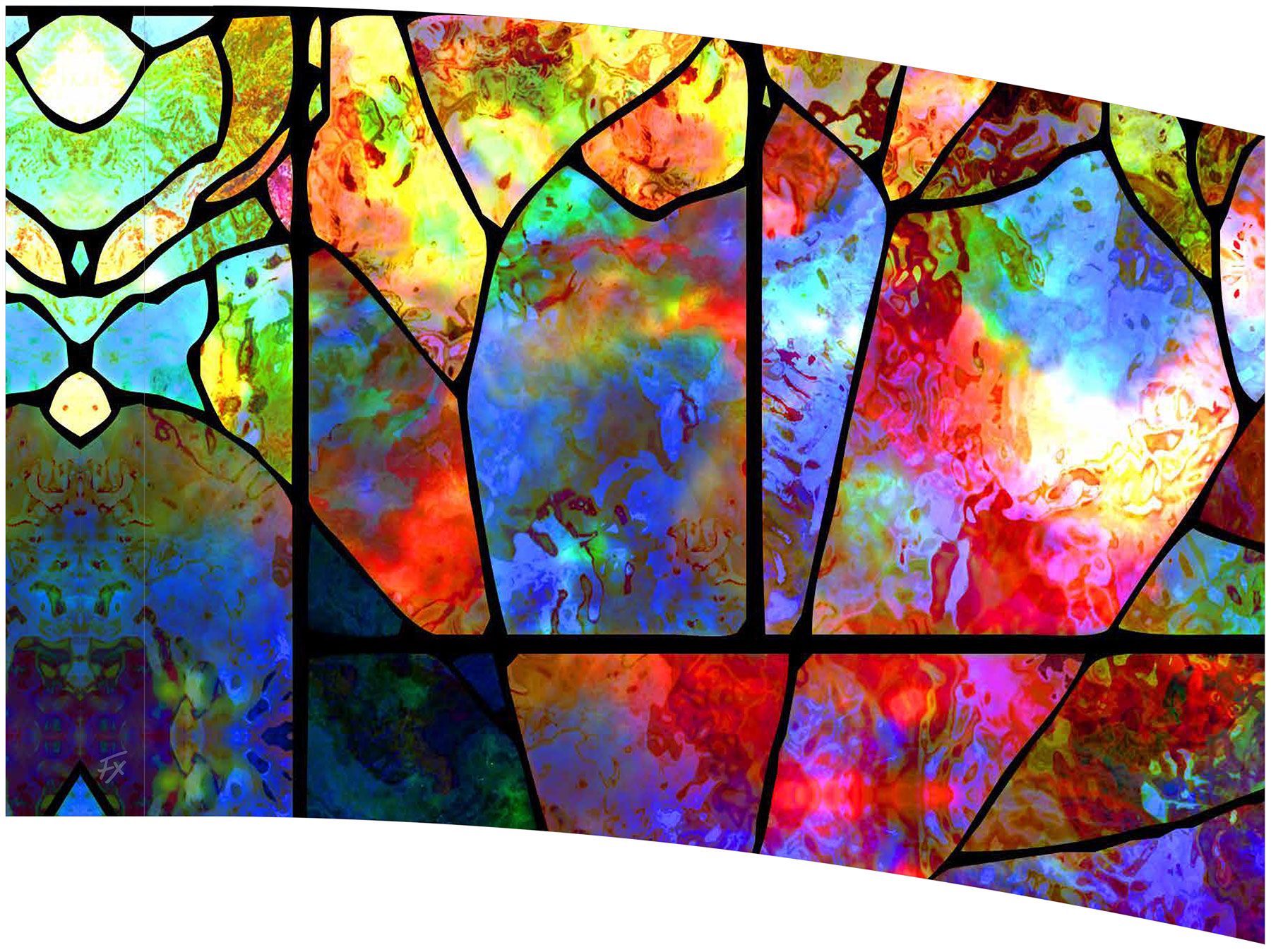 Mulitcolor Stained Glass