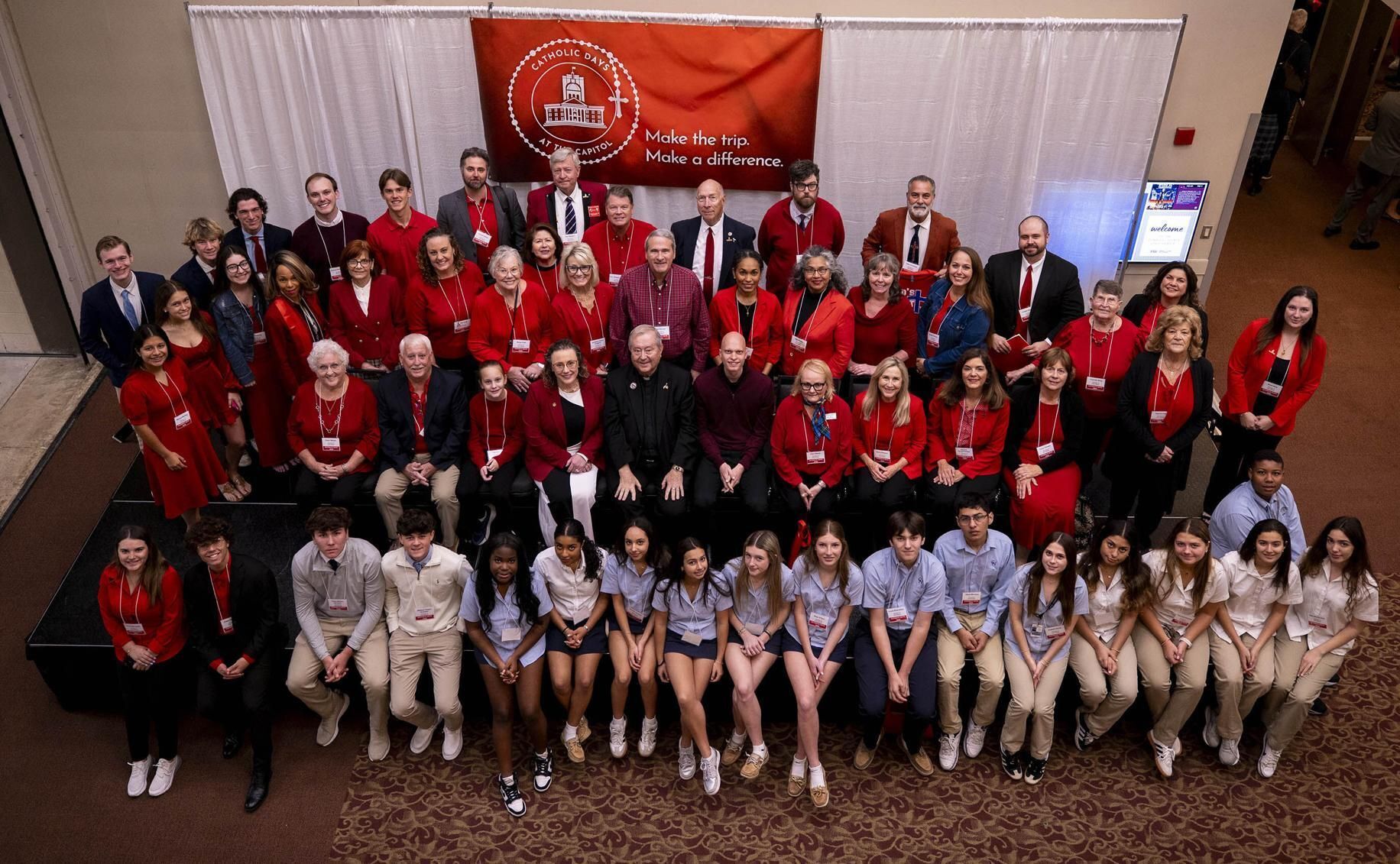 The Diocese of Palm Beach contingent at the February 2026 Catholic Days at the Capitol in Tallahassee.