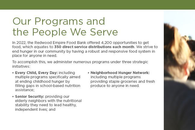 Our Programs and the People We Serve