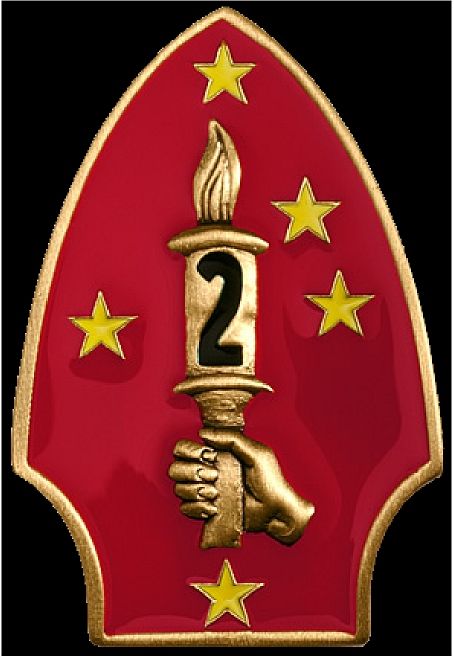 V31414 - Second USMC Division Carved Emblem for Plaque