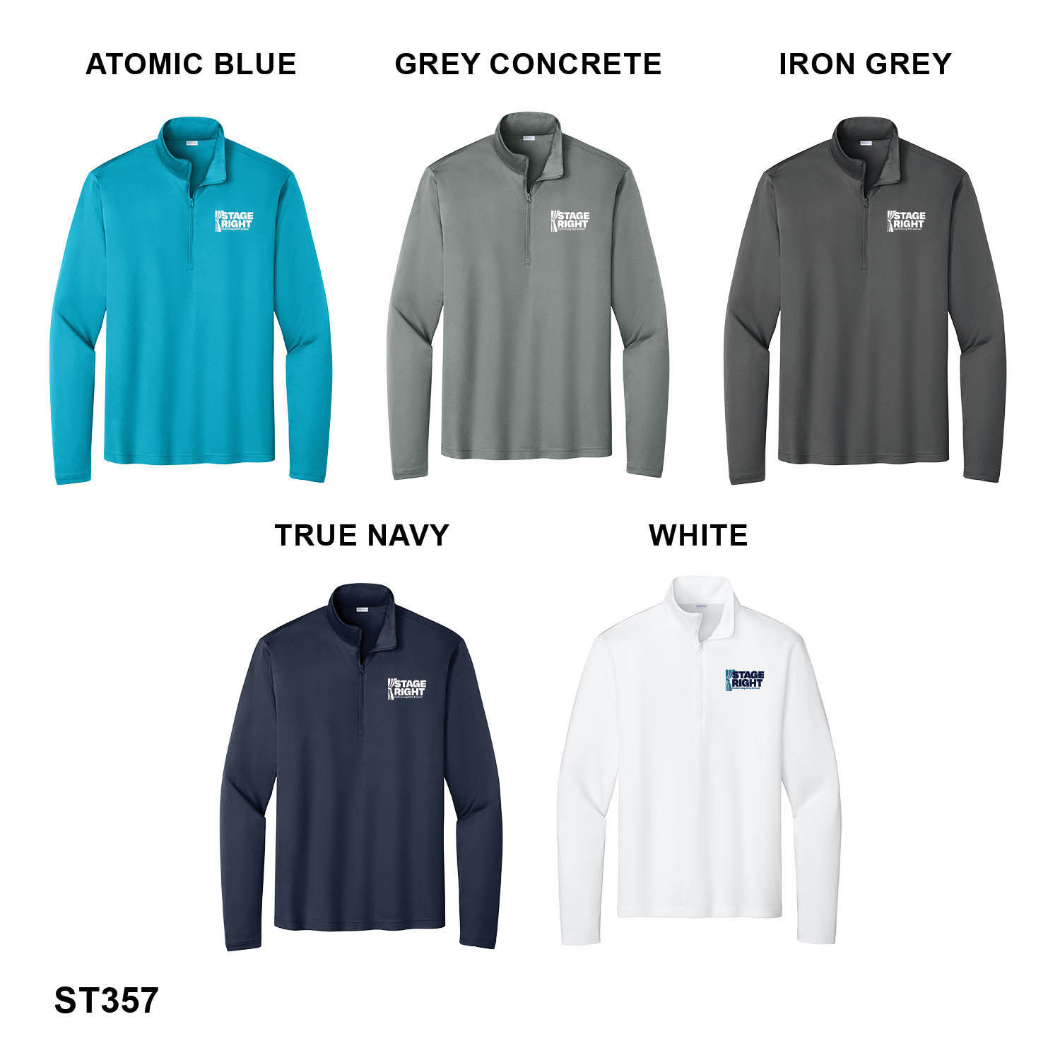 2026 NEW STAGE RIGHT LOGO - UNISEX Sport-Tek® PosiCharge® Competitor™ 1/4-Zip Pullover