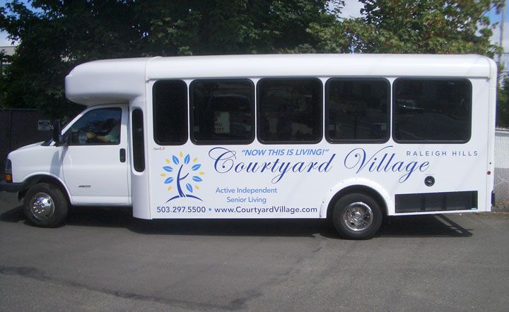 Courtyard Village Bus Graphics