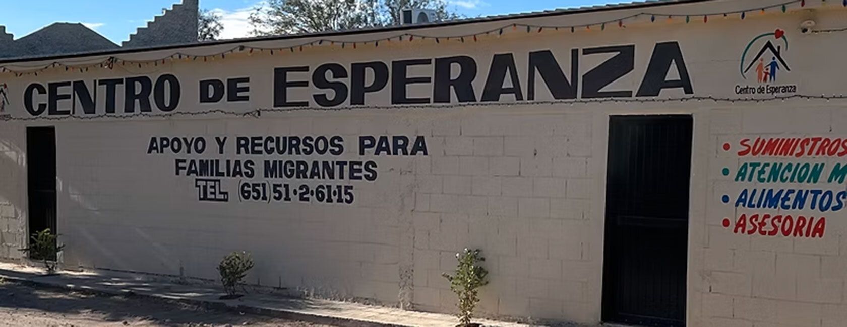 Classroom at the migration center.