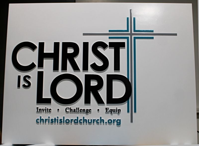 D13151 - HDU "Christ is Lord" Entrance Sign