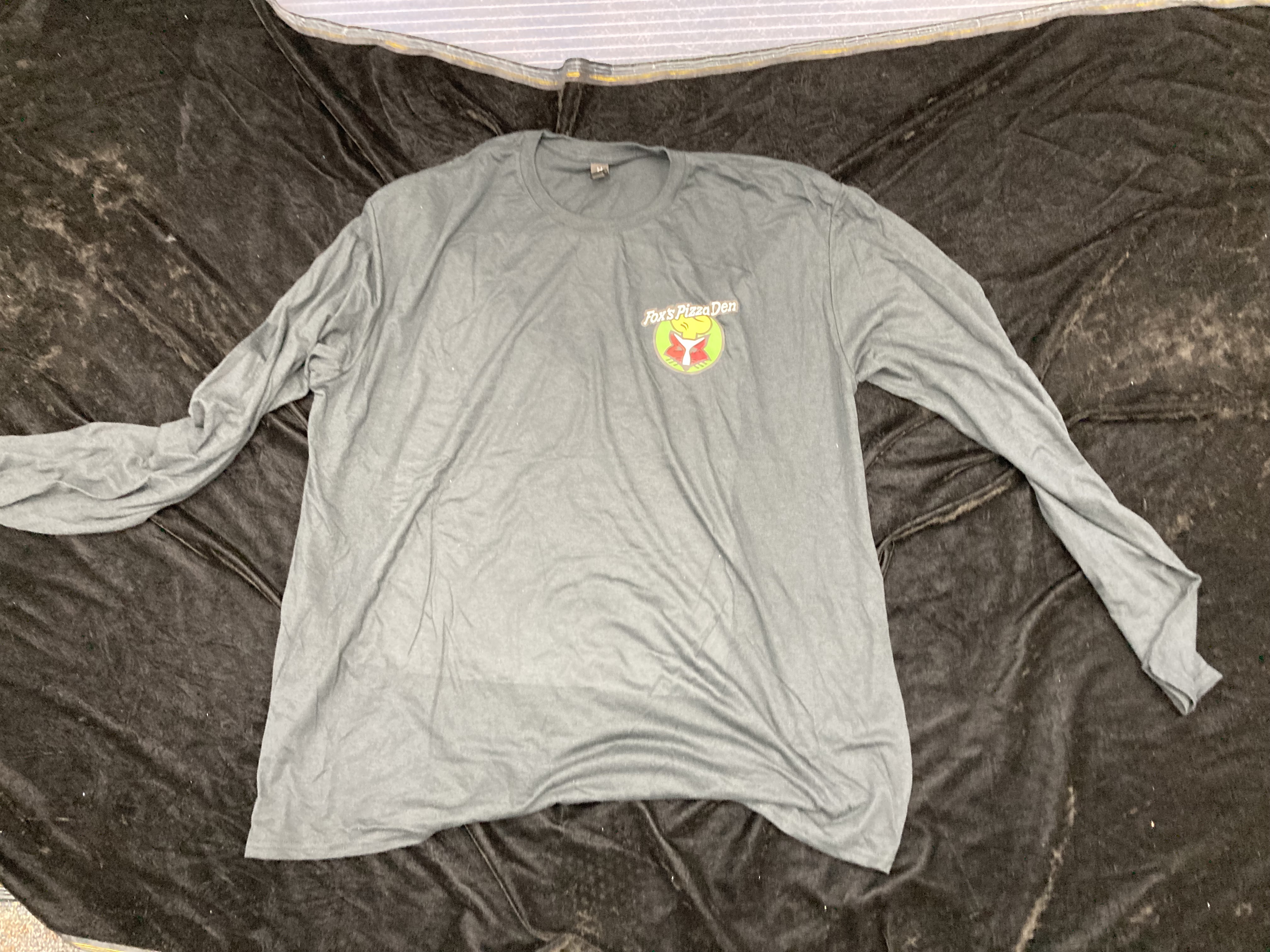 SALE Fox's Logo - 3XL Black Triblend Long Sleeve