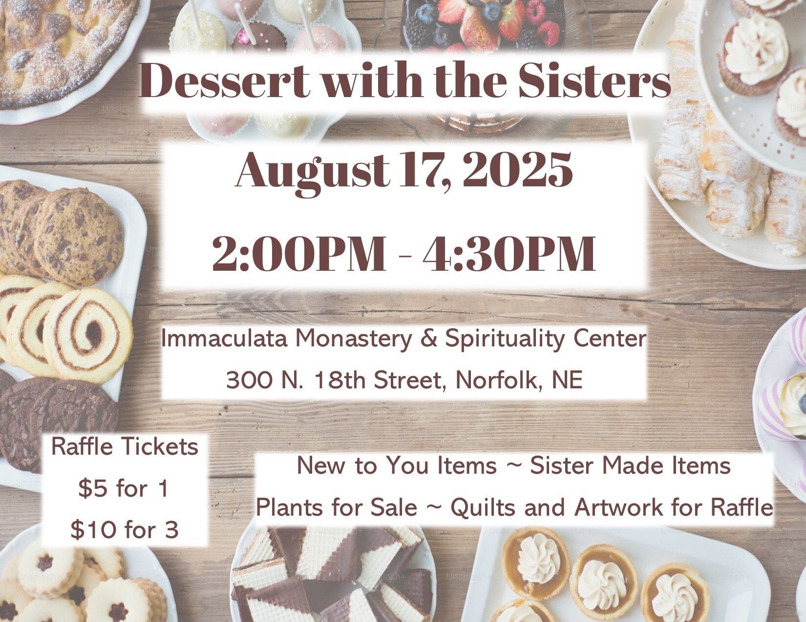 Dessert with the Sisters!
