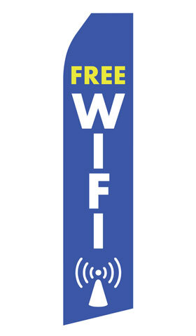 Free Wifi Econo Stock Flag