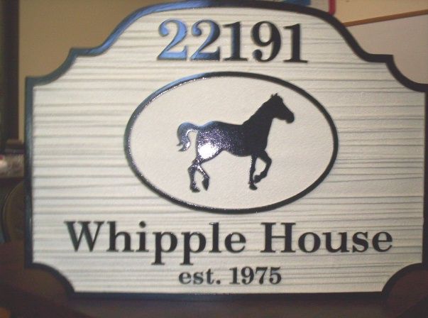 M1275 - Outside Name/Address Plaque with Horse (Gallery 24)