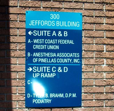 Wall Directional Sign 
