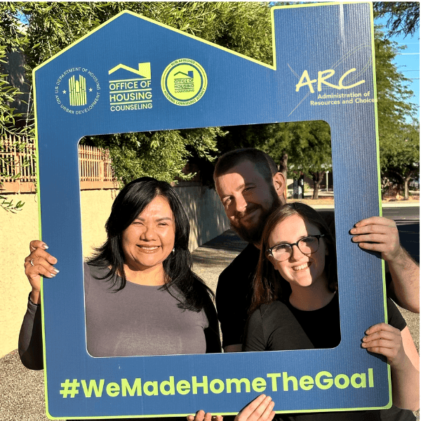 ARC employees advocating for housing clients