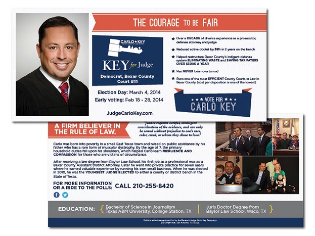 Judge Carlo Key Direct Mailer