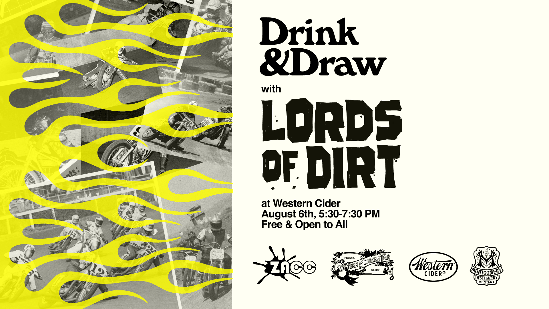 Drink & Draw with Lords of Dirt