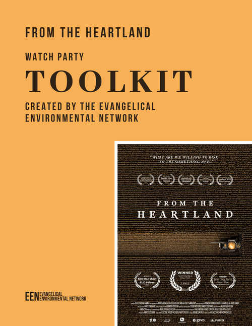 Watch party toolkit cover with From the Heartland movie poster